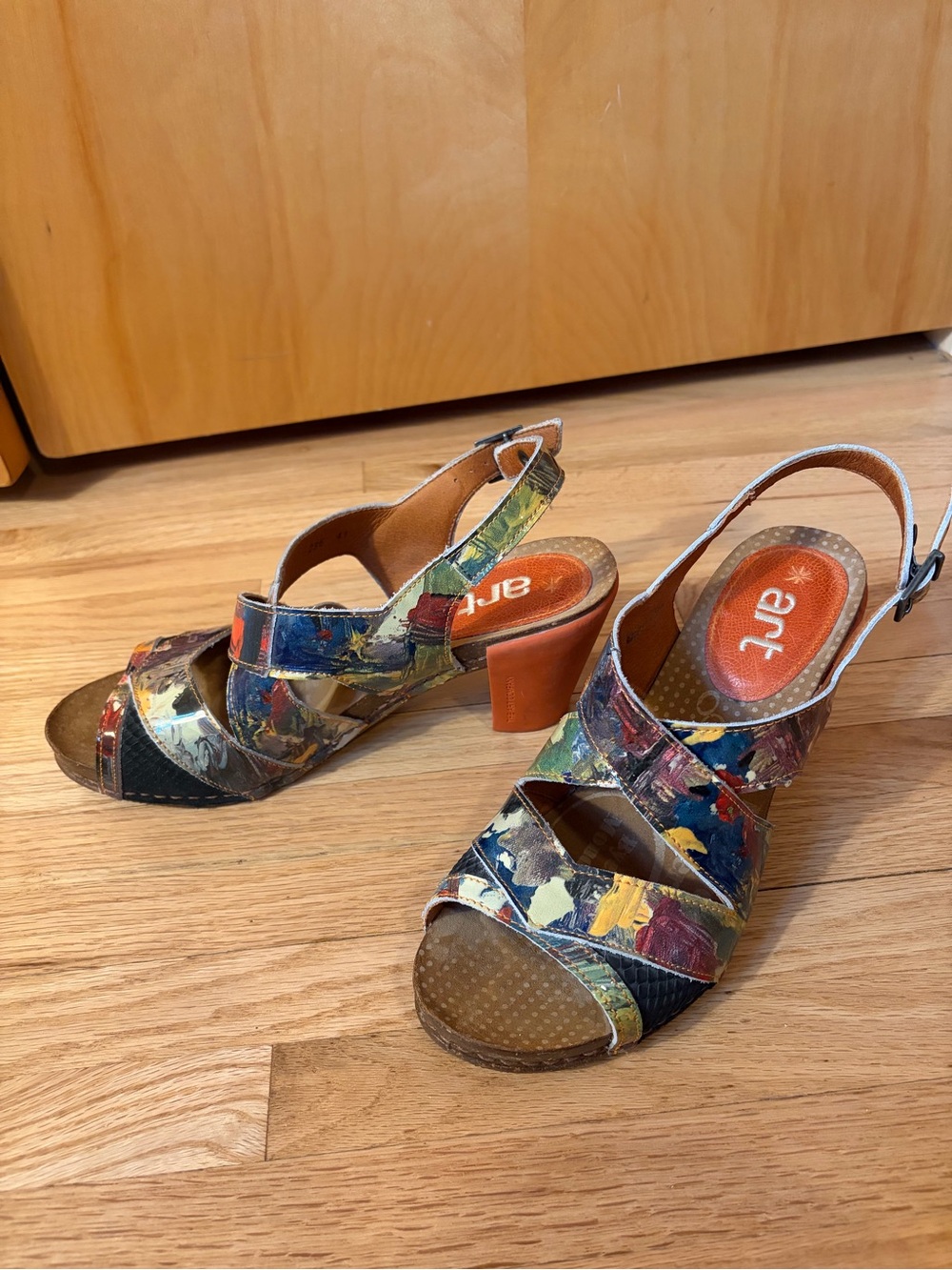 Colorful Open-Toed Heels, Bye Bye Suela from Art